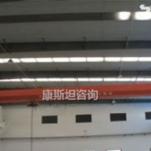 新区旺庄城南路1800平含办公单层独跨机械行车厂房