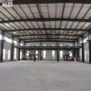 14米层高钢架厂房 带院坝带卸货平台 可进大挂板车