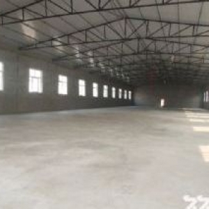 于洪区红旗台石材城附近新厂房1200平加3500平出租，举架10米