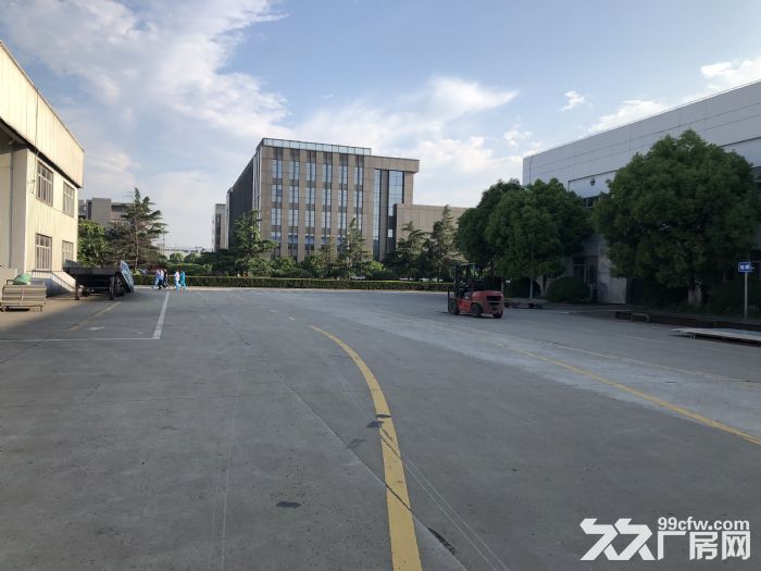 车墩独栋单层厂房10吨行车多部环氧地坪，面积可分割-图1