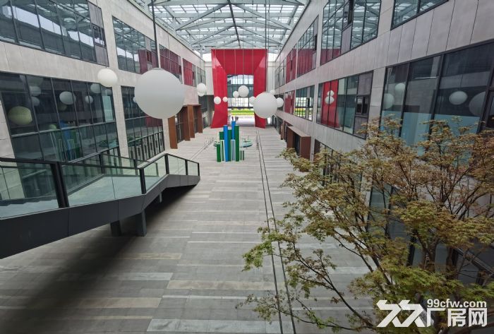 新桥全新园区无公摊精装修车间210,250平米分割形象好-图1