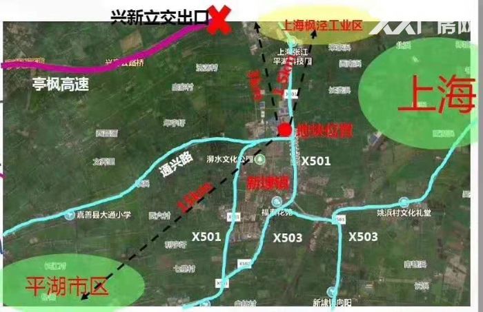 非中介证件齐全上海金山和浙江嘉兴平湖交汇处三层独栋价格-图3