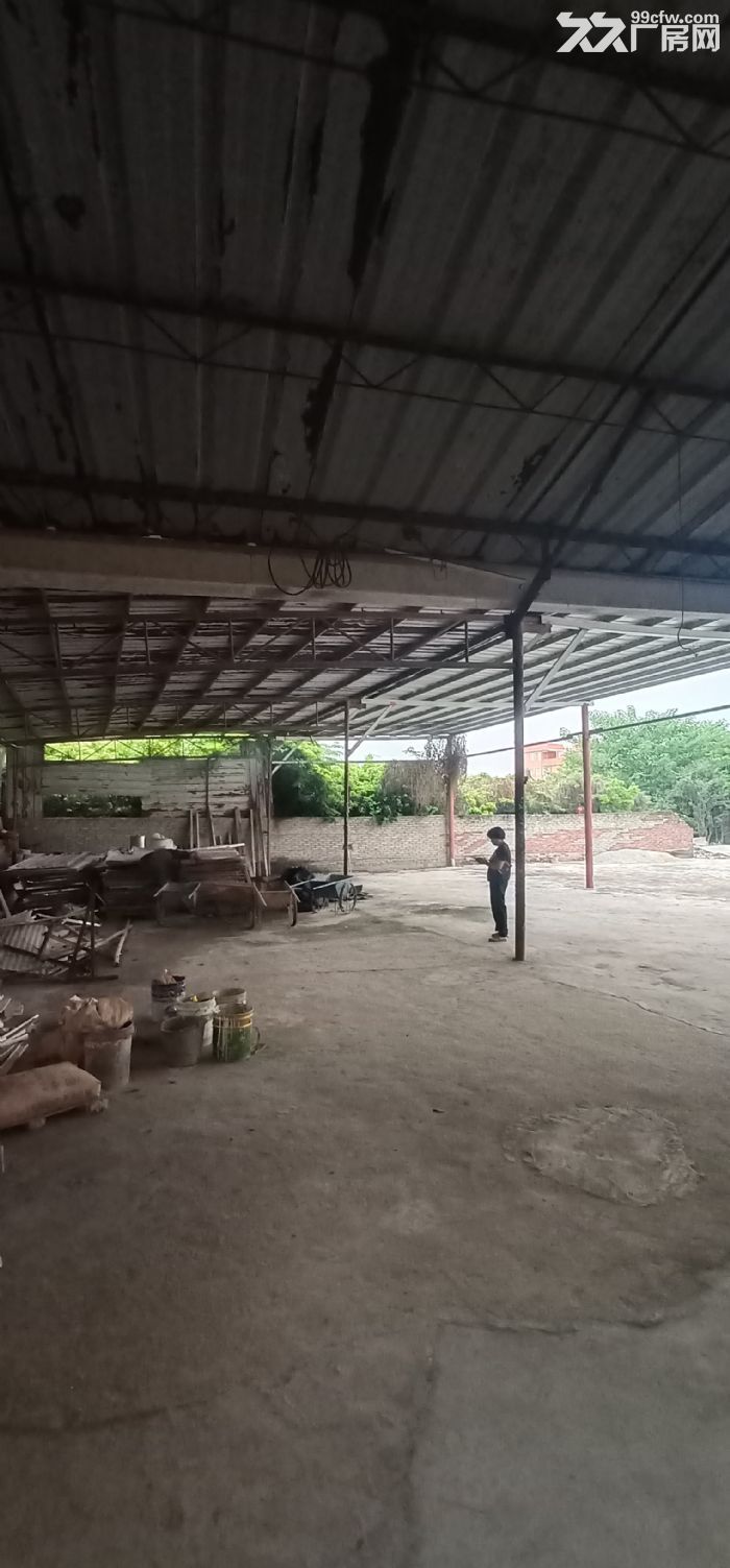 广州番禺 钟村屏山村内1200㎡场地出租标准加简易 独院 可分租-图1