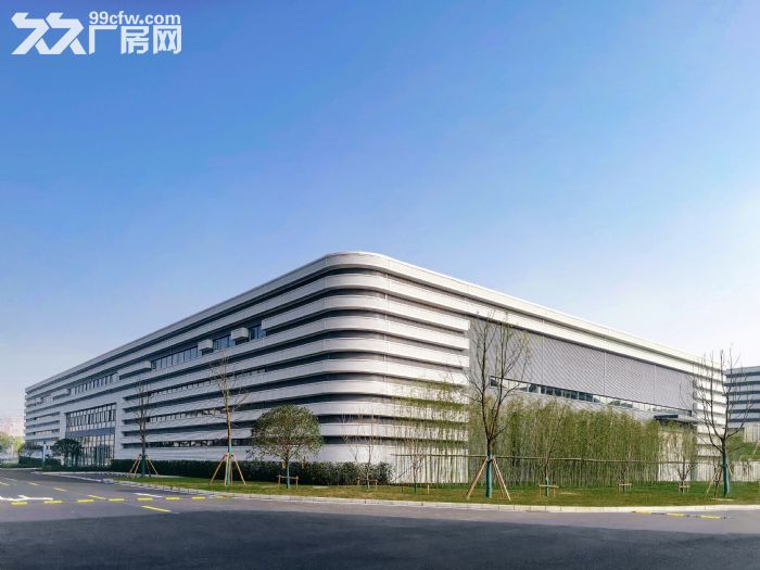 空高11米，带办公室，拖挂车可进 单层钢结构厂房-图1