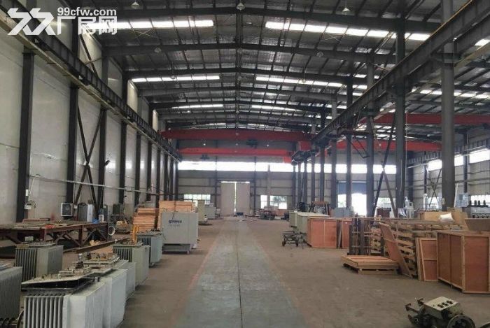 德清雷甸高速出口4500方单层钢结构带行车厂房出租-图1