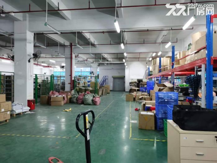 现成货架 办公室 地坪漆 凤岗近深圳电商仓库出租2600平-图2