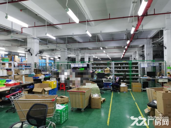 现成货架 办公室 地坪漆 凤岗近深圳电商仓库出租2600平-图3