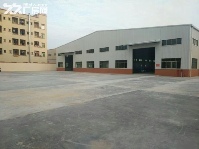 常平厂房出租 单一层钢构厂房 带牛角 厂房仓库 空地超大 可分租厂房-图1