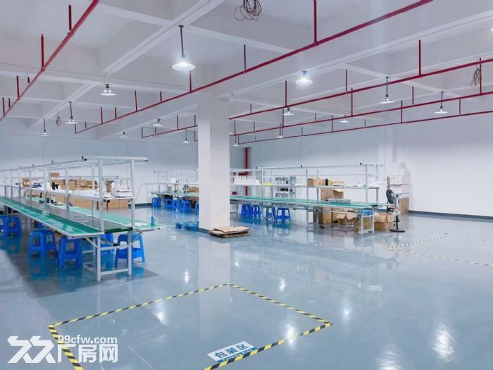 凤岗靠近平湖楼上电子 线材 蓝牙耳机 组装 带精装修厂房出租-图6