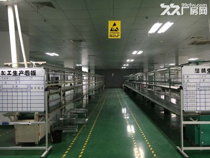 塘厦镇科苑城三楼带精装修厂房出租1500平方-图1