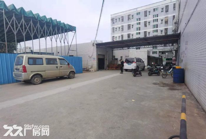 凤岗主干道边上单一层小面积钢构厂房出租400平 水电齐全-图1