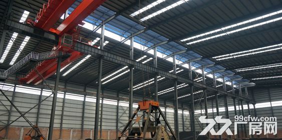 高埗独院单一层钢结构滴水9米带2台5吨行车3100平方厂房出租-图1