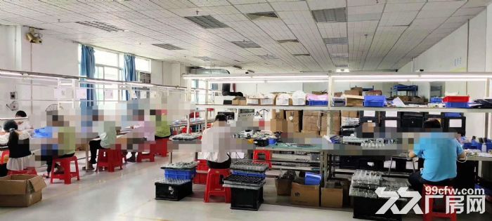 塘厦清湖头，有绿色地漆 二楼厂房出租1500平 好招工 电子-图3