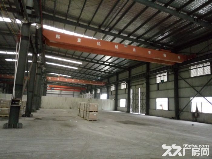 集美灌南工业区标准钢结构3600平带行车出租-图1