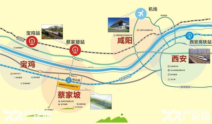汽车产业云集，蔡家坡百万平米标准化厂房可租可售-图1