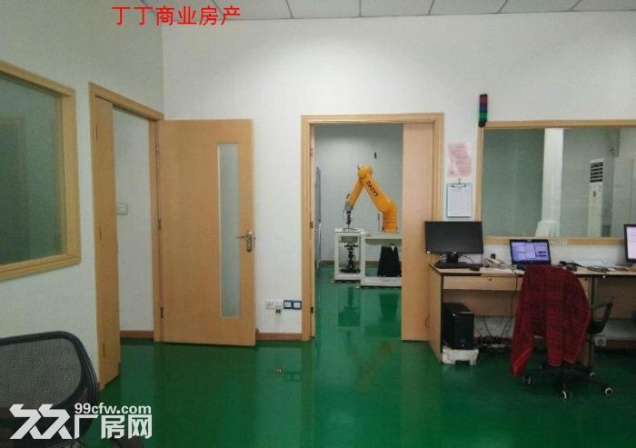 西部大道一楼生产研发厂房对外出租1350平精装修-图3