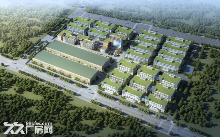 出租西安周边咸阳三原县高速口100米永鑫智慧产业园标准化厂房-图3