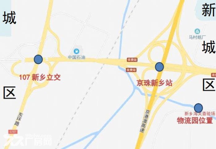 新乡大东区现有10000㎡高台库，2分钟上高速，位置绝佳，无限高杆。-图3